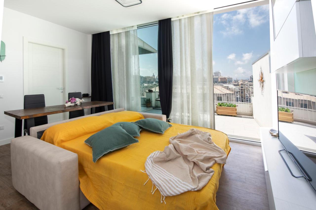 Апартаменты Attico Luxury Con Parcheggio E Terrazza Vista Mozzafiato Генуя Экстерьер фото