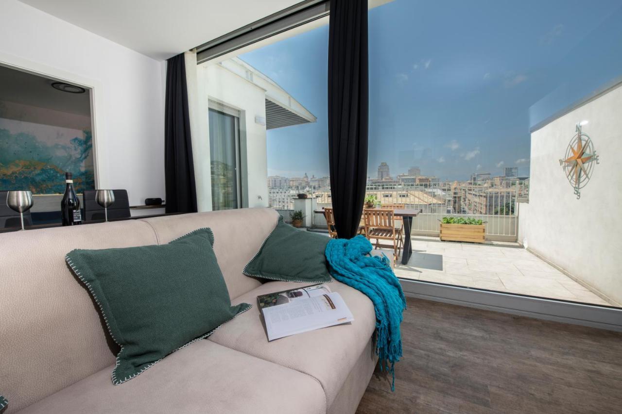 Апартаменты Attico Luxury Con Parcheggio E Terrazza Vista Mozzafiato Генуя Экстерьер фото