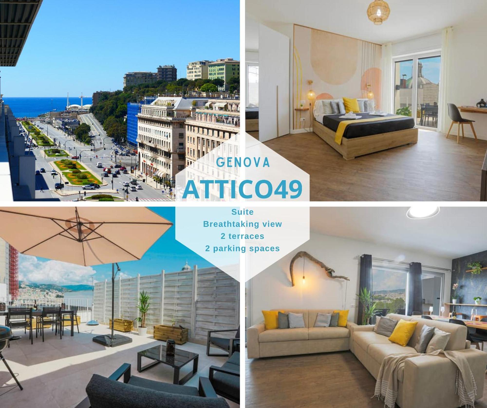 Апартаменты Attico Luxury Con Parcheggio E Terrazza Vista Mozzafiato Генуя Экстерьер фото